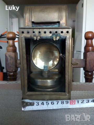 Предлагам за продажба.Автентичен, красив и интересен, фенер.DB(немска железница)-1957 г., снимка 7 - Антикварни и старинни предмети - 42254064