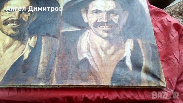 Стара маслена картина платно , снимка 10 - Картини - 41377963