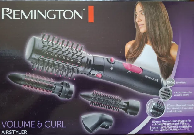 еър стайлър с 4 приставки 1000W Remington, снимка 3 - Сешоари - 50235020