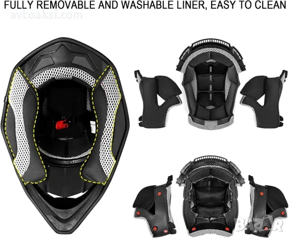 Каска Крос Мотор/Скутер/Бъги/Вело/АТВ -YF122/YF123, снимка 10 - Аксесоари и консумативи - 50748816