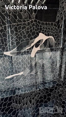 Голям артистичен дизайнерски шал Дания , снимка 7 - Шалове - 52796264