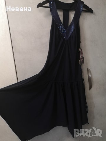 Рокля Туника Нова Тъмно синя, размер S-M Next, снимка 5 - Рокли - 40654292