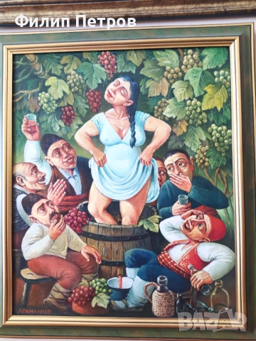 Картина на Димитър Драмалиев , снимка 4 - Други ценни предмети - 51431591