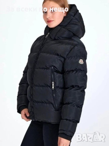 Moncler Дамско Черно Зимно Яке С Качулка Монклер Код P1510, снимка 2 - Якета - 52339001