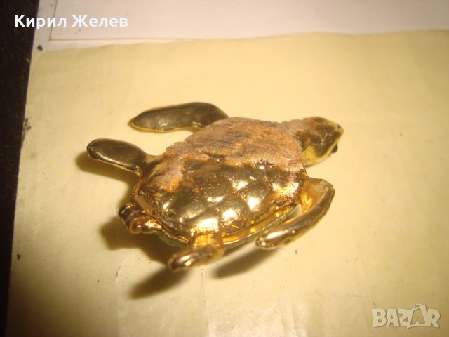 МАЛКА ПОЗЛАТЕНА БРОНЗОВА КОСТЕНУРКА ЕМАЙЛИРАНА с ЦИРКОНИ МИНИ - КУТИЙКА БИЖУ за ДЕКОРАЦИЯ 23381, снимка 12 - Колекции - 34424195