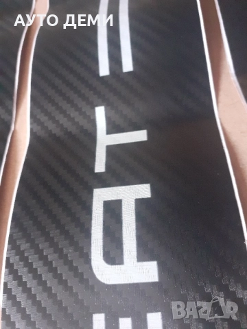 4 бр- 23 лв Черен карбон стикери за прагове на автомобил Сеат Seat, снимка 4 - Аксесоари и консумативи - 51445992