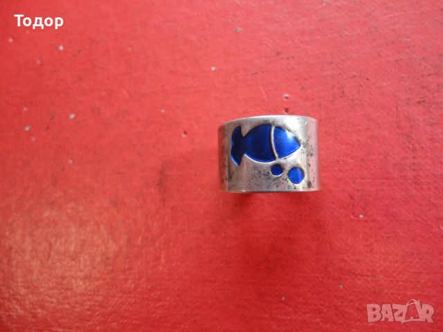 Страхотен пръстен с емайл Regalo Deyer, снимка 2 - Пръстени - 53302499