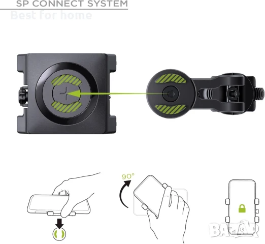 SP CONNECT Bike Bundle II Универсална скоба за телефон за велосипеди, снимка 3 - Аксесоари за велосипеди - 50807552