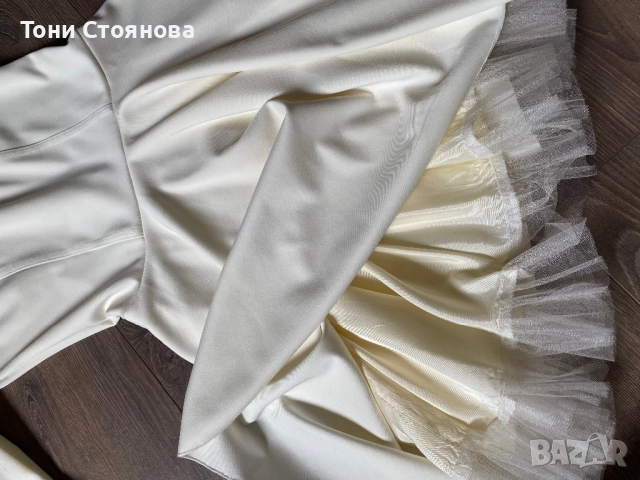 Бяла кукленска рокля, снимка 2 - Рокли - 52490169