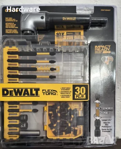 Комплект Битове Dewalt 30 бр.и ъглов държач