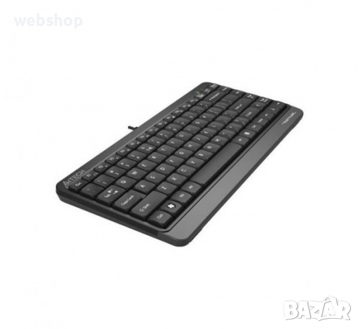 Клавиатура  A4TECH , кирилица, мини, черна, USB, 1,5m, снимка 2 - Клавиатури и мишки - 36136005