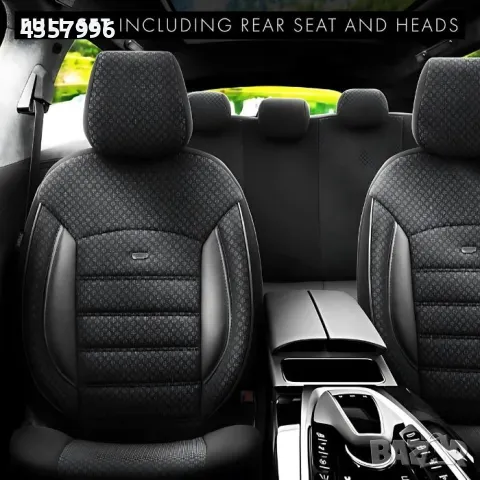 Тапицерия за седалки Otom Sport Plus, PLS101, Черно/сиво, снимка 2 - Аксесоари и консумативи - 50058614