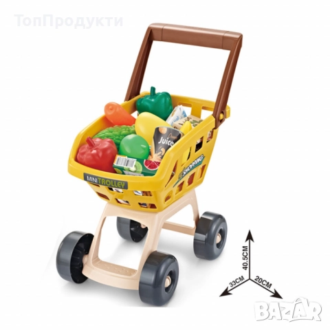 "Моят първи супермаркет" - Образователна детска играчка за ролеви игри и пазаруване с 47 части, снимка 2 - Образователни игри - 52964663