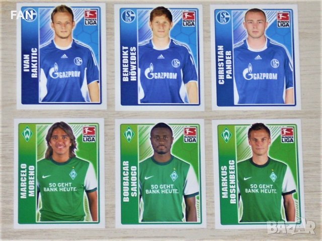 Комплект от 100 бр. футболни стикери от Бундеслигата TOPPS от сезон 2009/10, снимка 13 - Фен артикули - 25626916