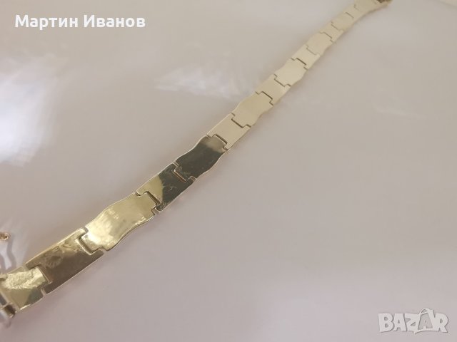 Златна мъжка гривна 2, снимка 4 - Гривни - 42124434