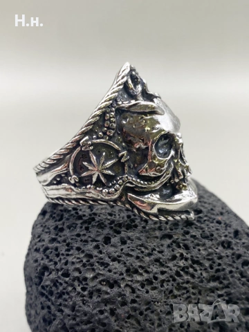 Сребърен пръстен ръчна изработка 925, снимка 7 - Пръстени - 53800973