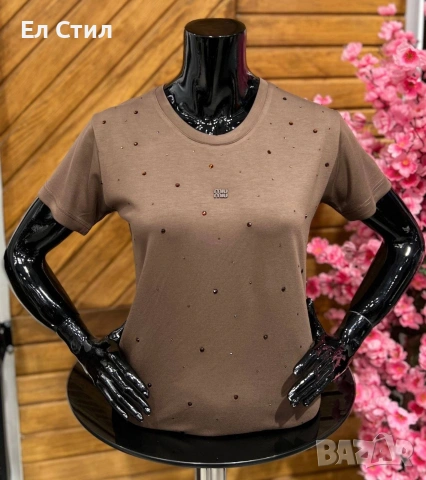 🩷Дамски тениски НА ЕДРО ✨🔥🔥🔥 👍 ✨𝗣𝗿𝗶𝗰e :18€ за брой ✨𝗦ı𝘇𝗲: S M L XL XXL 📌5 бр в серия, снимка 5 - Тениски - 53631936