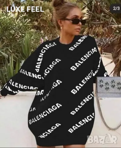 Balenciaga ⚜️Дамска Туника /Рокля , снимка 2 - Туники - 56064213