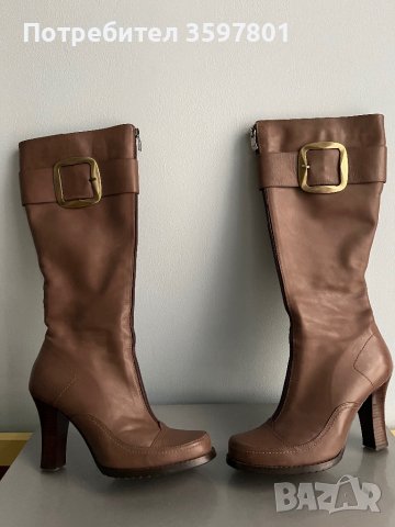 Дамски кожени ботуши/Robert Lenzi/, снимка 2 - Дамски ботуши - 44175064
