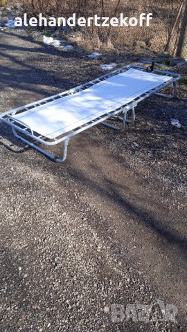 Шезлонг сгъваемо походно легло походни легла класически алуминиеви за градина риболов къмпинг, снимка 16 - Надуваеми легла - 19052491