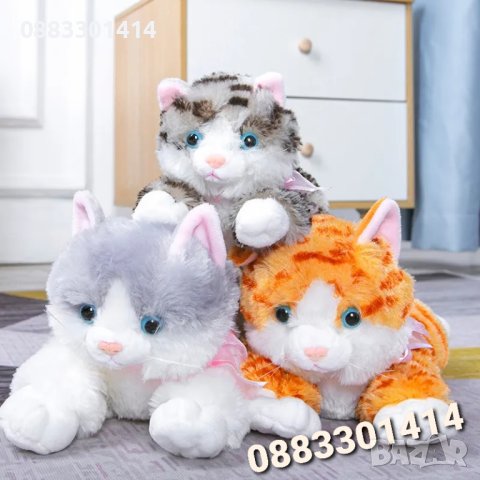 Плюшено коте Пухкава Котка 40см , снимка 8 - Плюшени играчки - 41967405