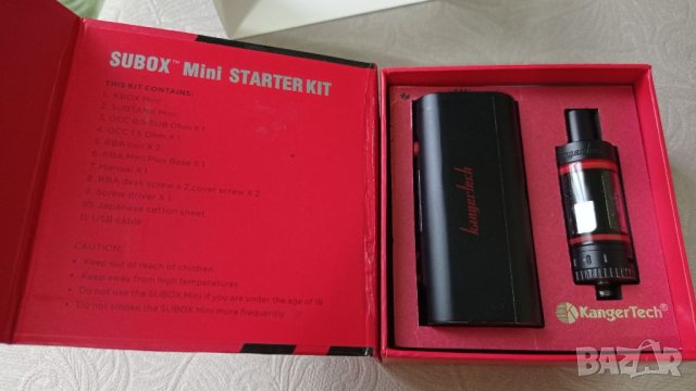 Kanger SUBOX Mini Black Edition (Електронна цигара) , снимка 14 - Електронни цигари - 41189415