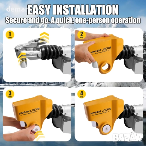 NiwNiw Заключващ механизъм за теглич Ifor Williams Knott Avonride 50мм, снимка 4 - Аксесоари и консумативи - 52411263