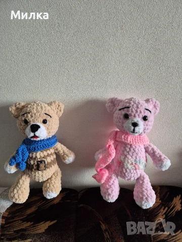 Пухкави мечета - ръчно изработени, снимка 4 - Плюшени играчки - 53398778