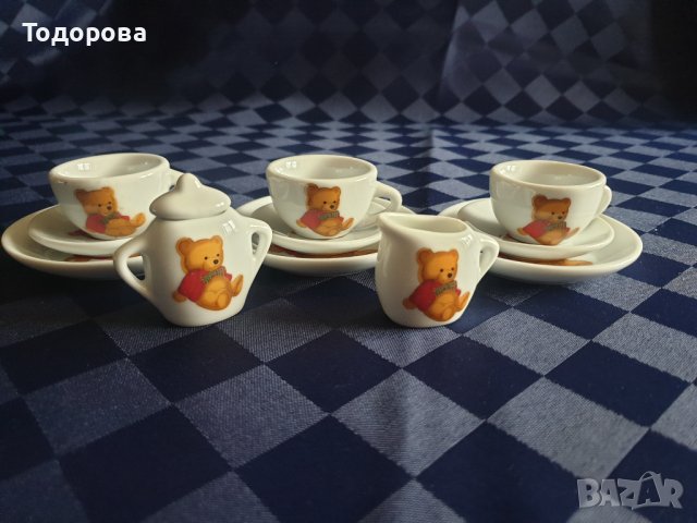 Порцеланов миниатюрен детки сет, снимка 3 - Сервизи - 39718967