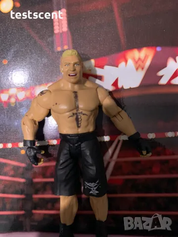 Екшън фигура WWE Brock Lesnar Брок Леснар Mattel figure играчка WWE UFC MMA basic, снимка 9 - Колекции - 48509114