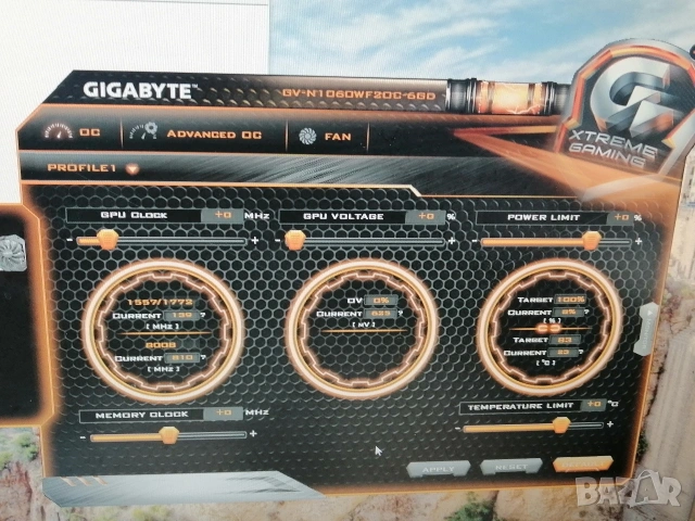 Видеокарта GIGABYTE GTX 1060 6GB, снимка 7 - Видеокарти - 53641209