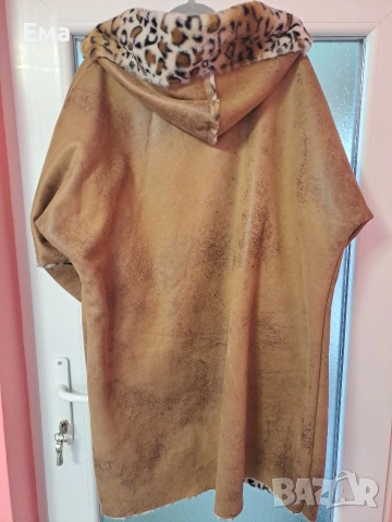 Продавам ефектно тигрово дамско палто, снимка 3 - Якета - 53095941