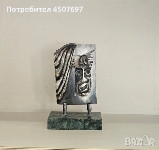 сребърна скулптора от 70 те години, снимка 13 - Антикварни и старинни предмети - 53826276