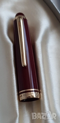 Писалка Montblanc 252 в цвят бордо със златен писец 585, снимка 11 - Антикварни и старинни предмети - 53066872