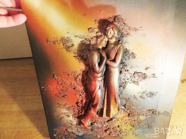 картина Мъжът и жената в огъня на любовта с автограф от автора - за вашия дом, бар, офис - 18+, снимка 2 - Картини - 34746922