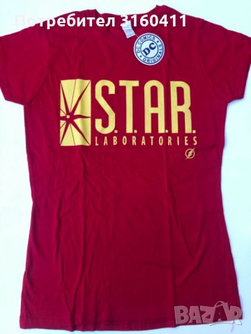 Нова дамска тениска DC COMICS STAR S.T.A.R размер М Л ХЛ