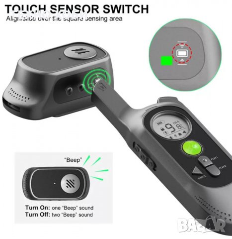 ЕЛЕКТРОНЕН НАШИЙНИК ЗА КУЧЕ,КАИШКА С ТОК ТЕЛЕТАКТ ВОДОУСТОЙЧИВ, снимка 15 - За кучета - 33907872