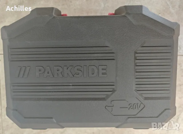Parkside 20v шлайф машина, снимка 2 - Куфари с инструменти - 56215091