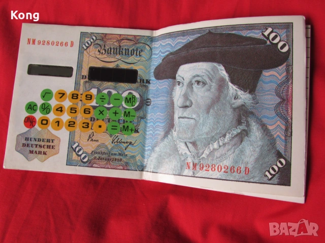 Дойче марки 100 Германски марки емисия 1970 г Калкулатор Банкнота Евро Калкулатор Кореком сувенир