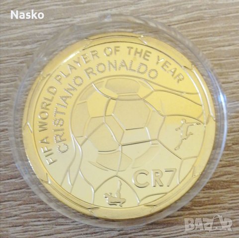 Сувенирна монета Роналдо, снимка 2 - Нумизматика и бонистика - 41596793