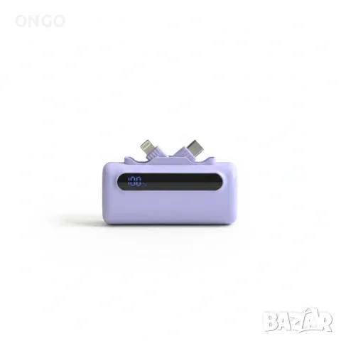 Мини джобна батерия без кабели ONGO 22.5W - Бързо зареждане, снимка 4 - Външни батерии - 56247142