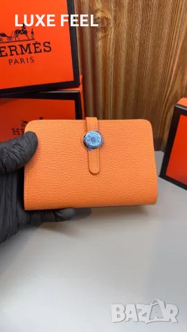 Hermes ⚜️ Естествена Кожа ⚜️ Дамски Протмонета , снимка 7 - Портфейли, портмонета - 55709491