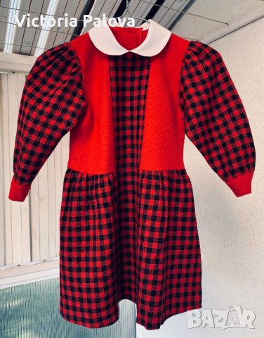 Красива детска вълнена рокля 