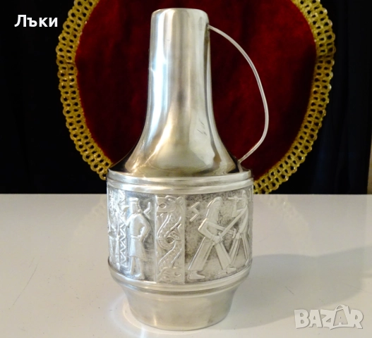 Калаена кана за ракия,уиски,Викинги,Норвегия. , снимка 5 - Антикварни и старинни предмети - 52068083