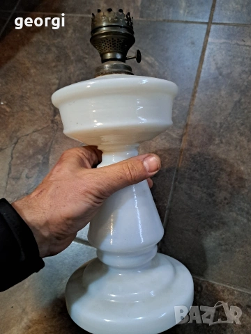 Стара стъклена газена лампа 32/3, снимка 5 - Декорация за дома - 53123626