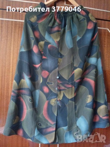 Лятна копринена пола с ластик , снимка 3 - Поли - 41470033