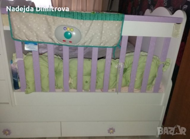 СПЕШНО се продава ,налично до 15.03! Бебешко детско легло 3в1 , снимка 1 - Мебели за детската стая - 42576340