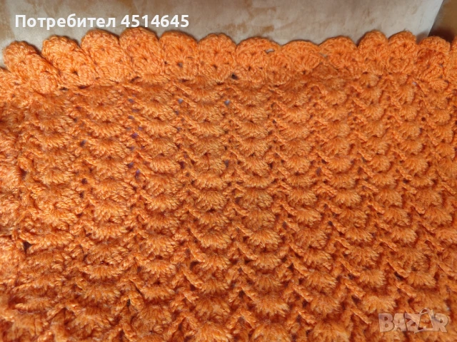 Ръчно плетена НОВА 215/200 кувертюра, снимка 2 - Декорация за дома - 51161572