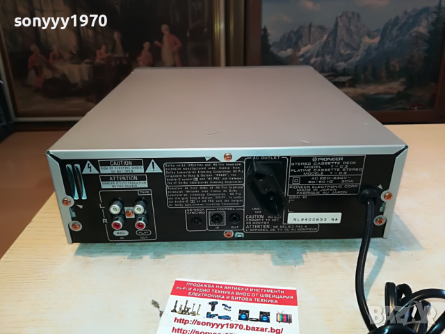 pioneer t-c3 reverse deck-made in japan-swiss 2303221129, снимка 11 - Декове - 36204126