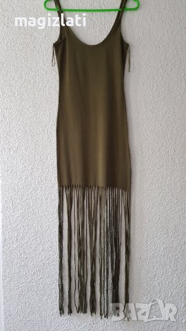 Дамска рокля с ресни XS, снимка 11 - Рокли - 42352168